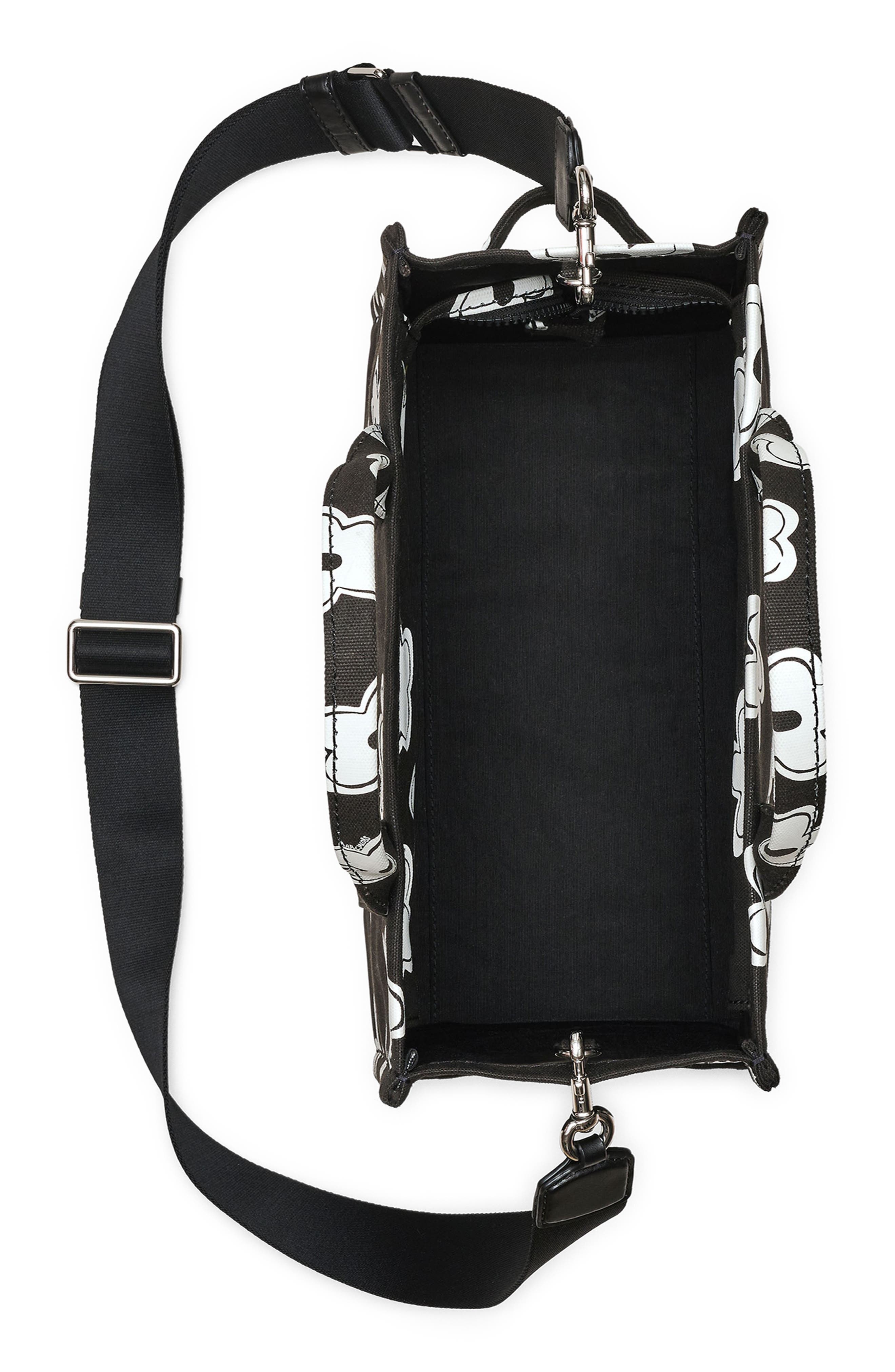 Marc Jacobs The Daisy Canvas Medium Tote Bag in Black/white at Nordstrom - 5