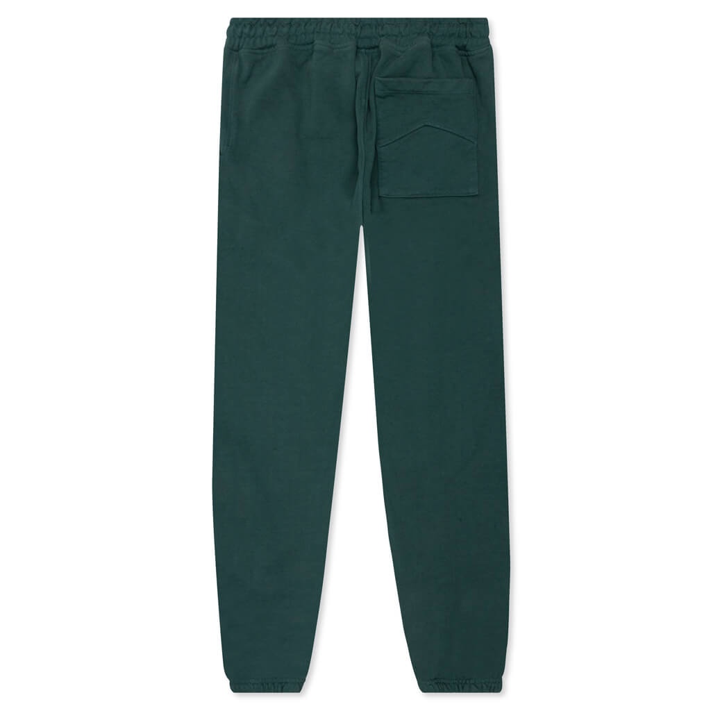 RHUDE TERRY SWEATPANT - HUNTER GREEN - 2