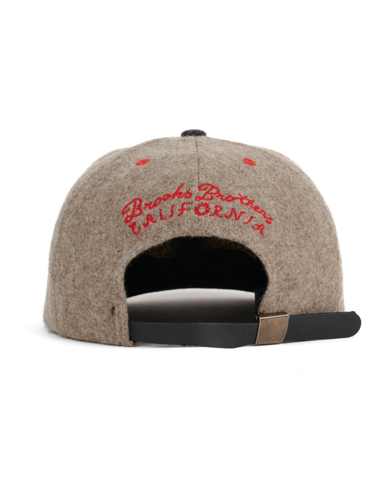 BRAIN DEAD Brooks Brother California Wool Flannel Hat - Taupe/Grey outlook