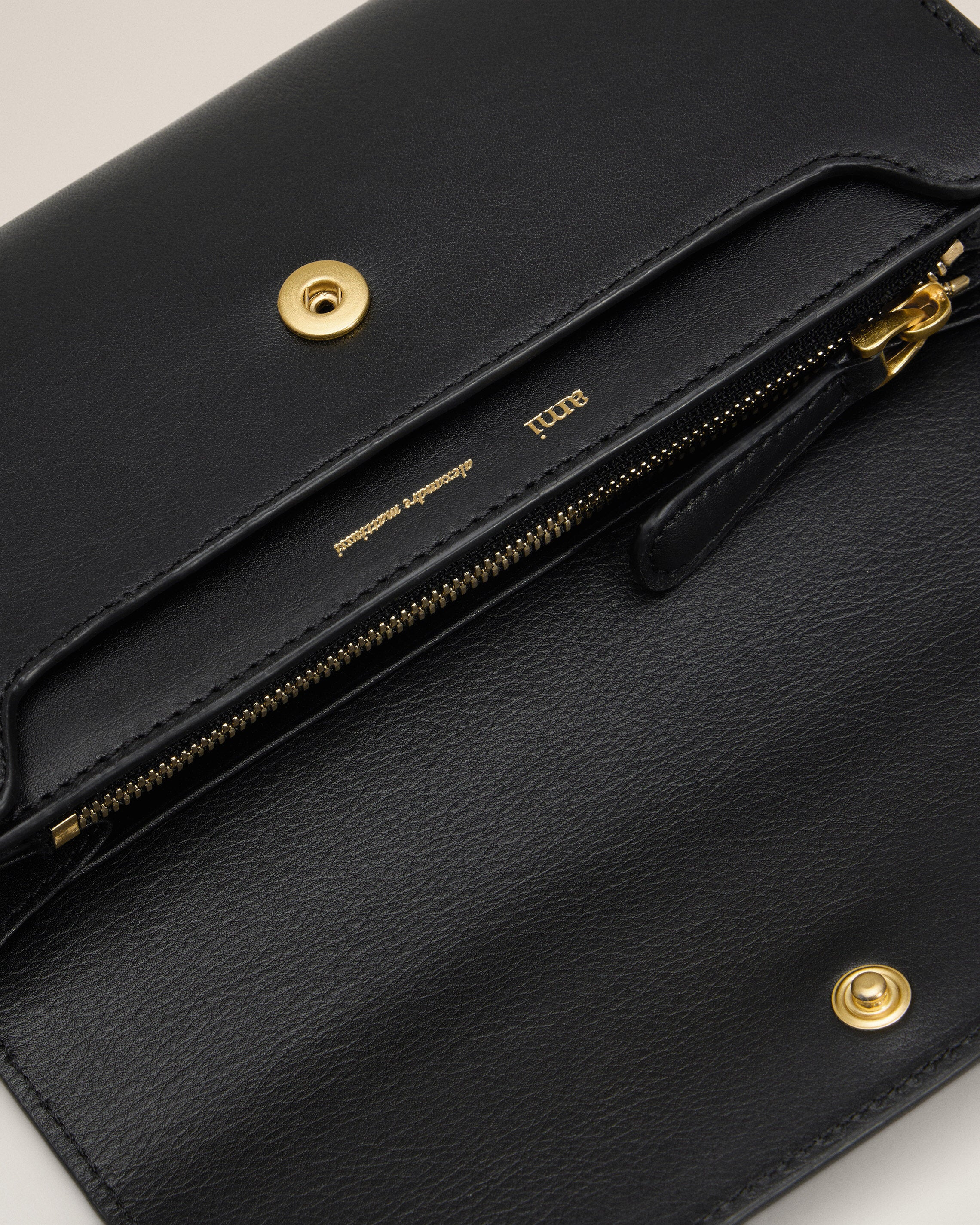 BLACK SMOOTH LEATHER CARROUSEL CONTINENTAL WALLET - 3