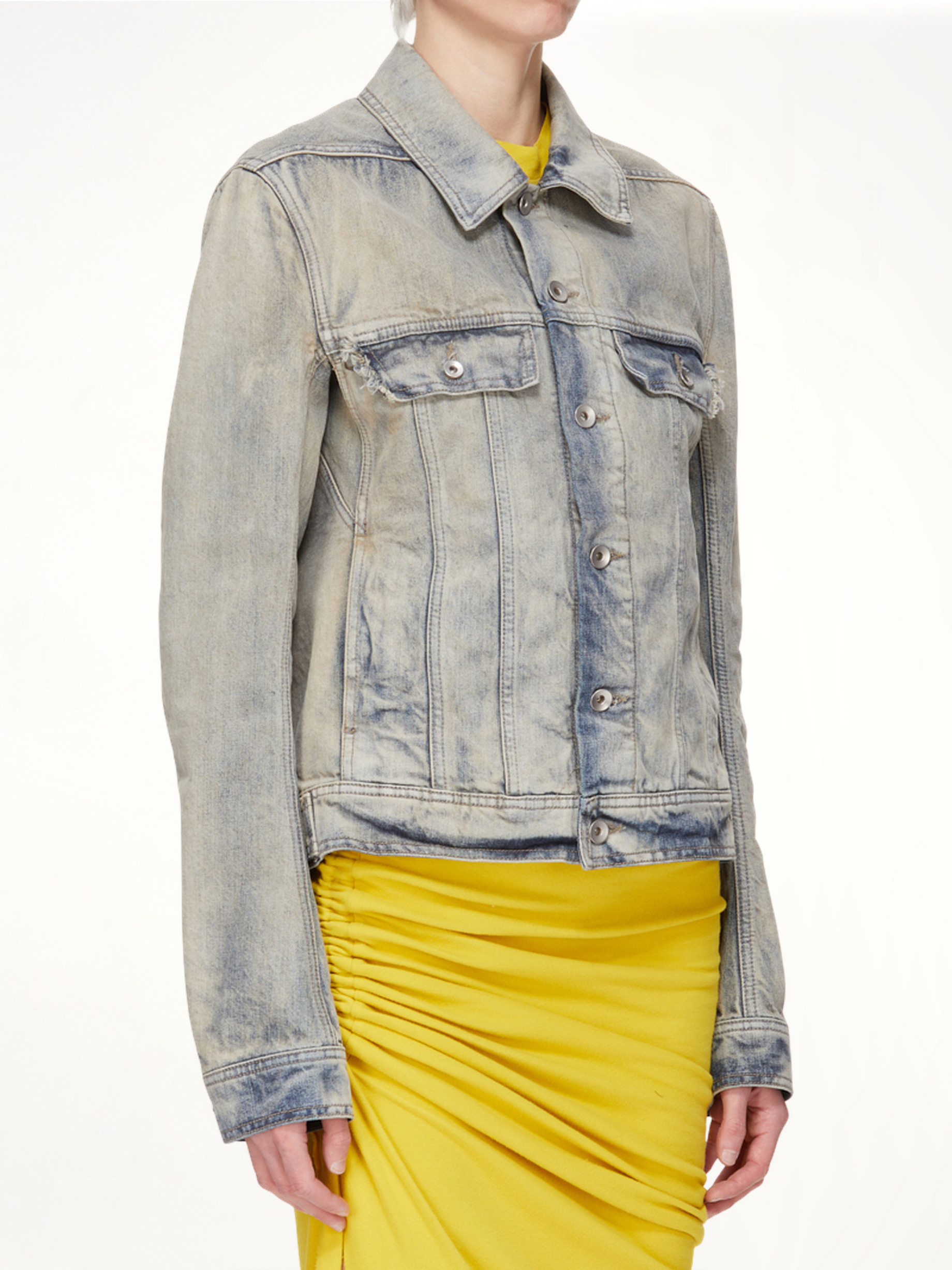 Trucker Worker Jacket in Mineral Pearl - 5