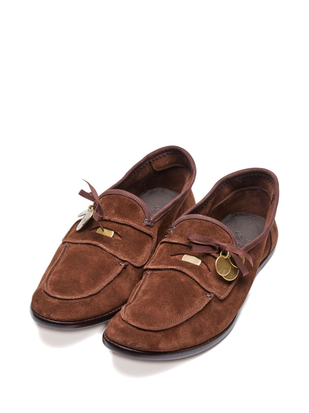 coin-embellished loafers - 2