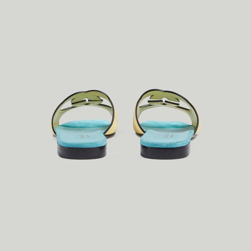 Women's Interlocking G cut-out slide sandal 3