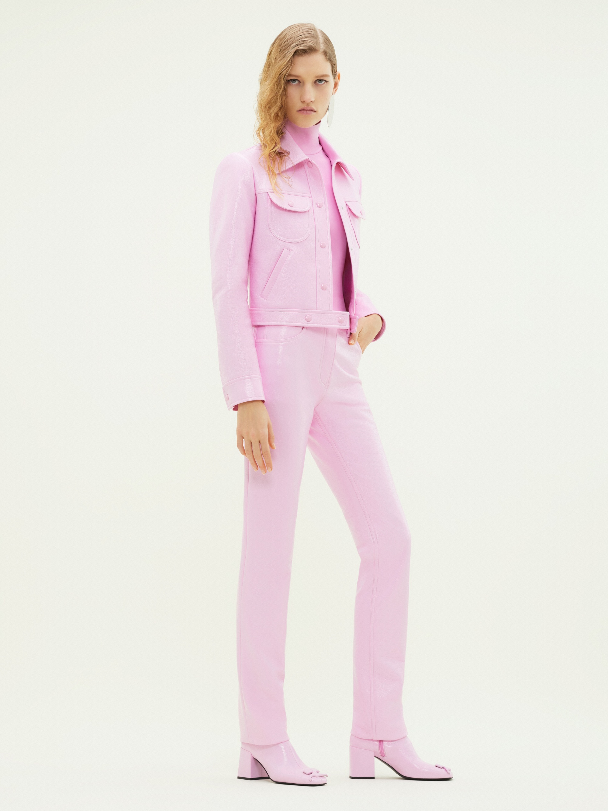 5-POCKET VINYL STRAIGHT PANTS - 3
