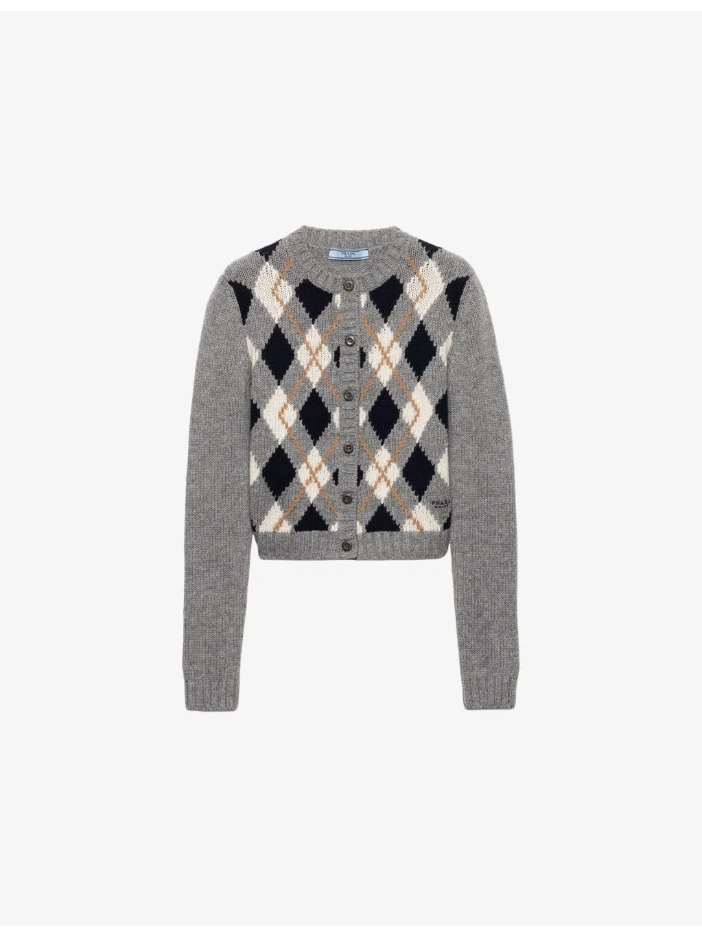 Jacquard Cashmere Cardigan - 1