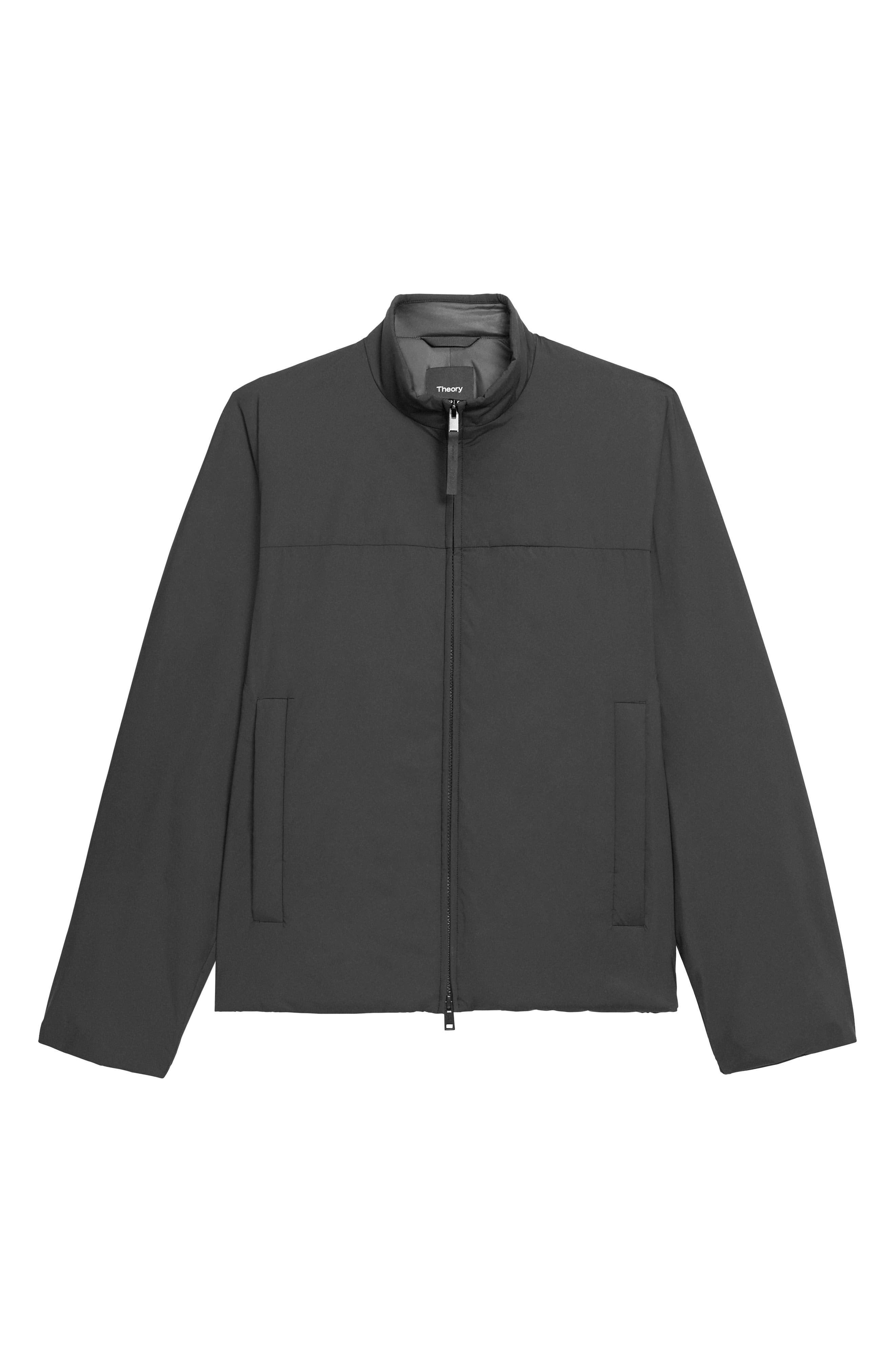Theory Lightweight Zip-Up Jacket in Black at Nordstrom - 4