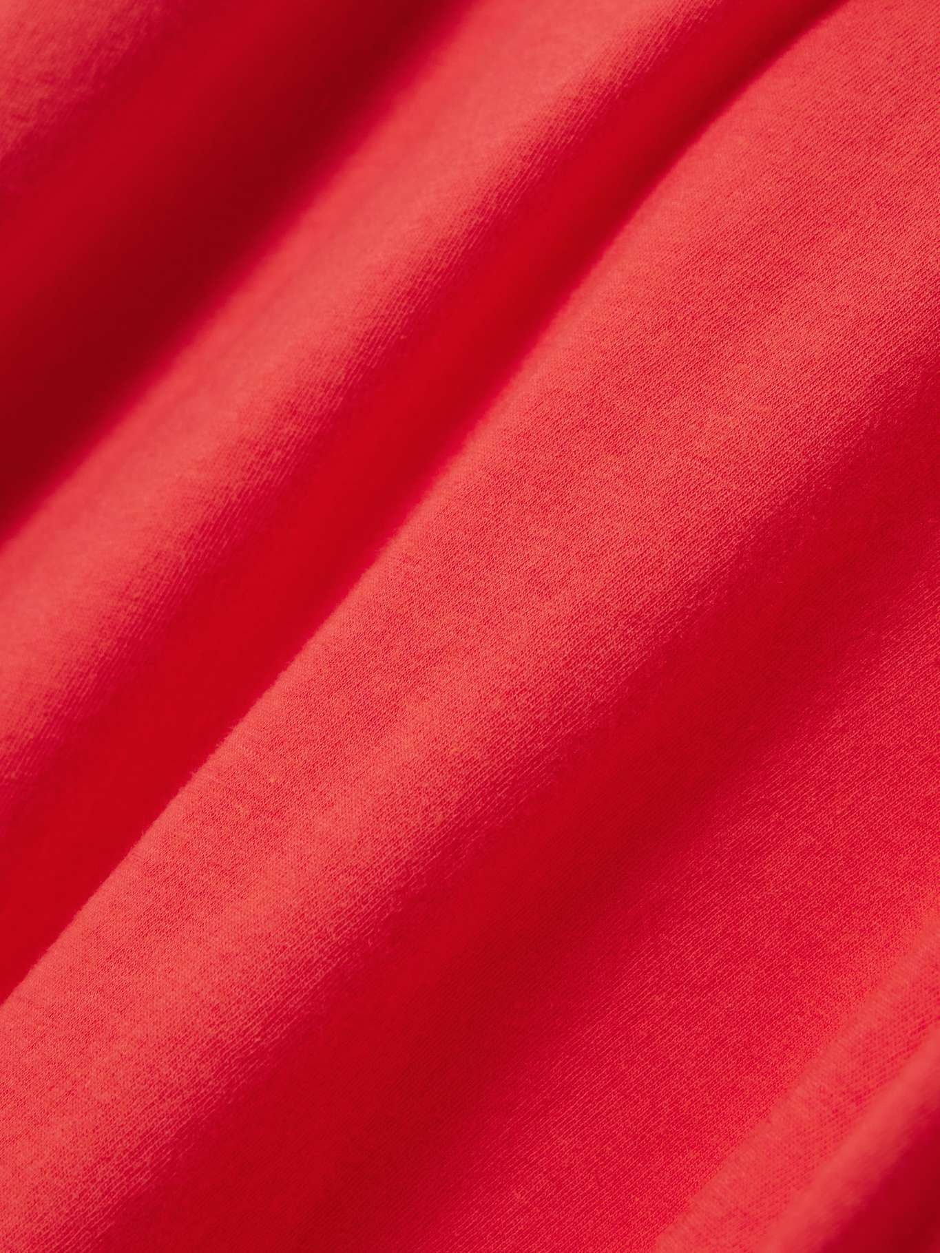 Long Sleeve Baby Tee cotton and modal-blend jersey T-shirt Red - 4