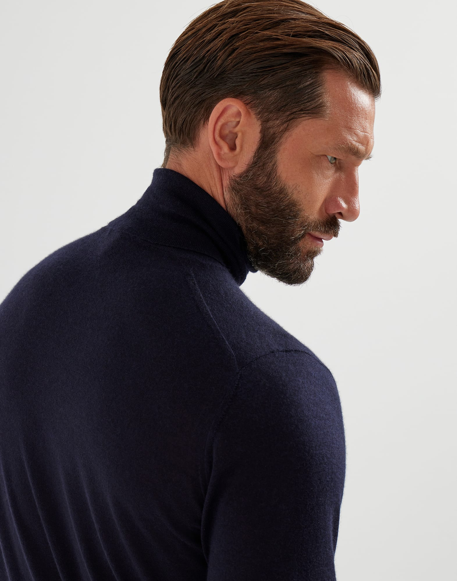 Cashmere and silk lightweight turtleneck sweater - 3