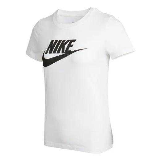 (WMNS) Nike Sports Round Neck Casual Alphabet Printing Short Sleeve White AT2784-100 - 1