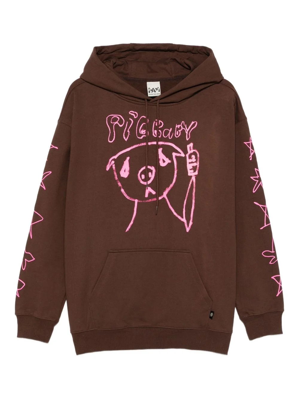 x Pig Baby graphic-print hoodie - 1