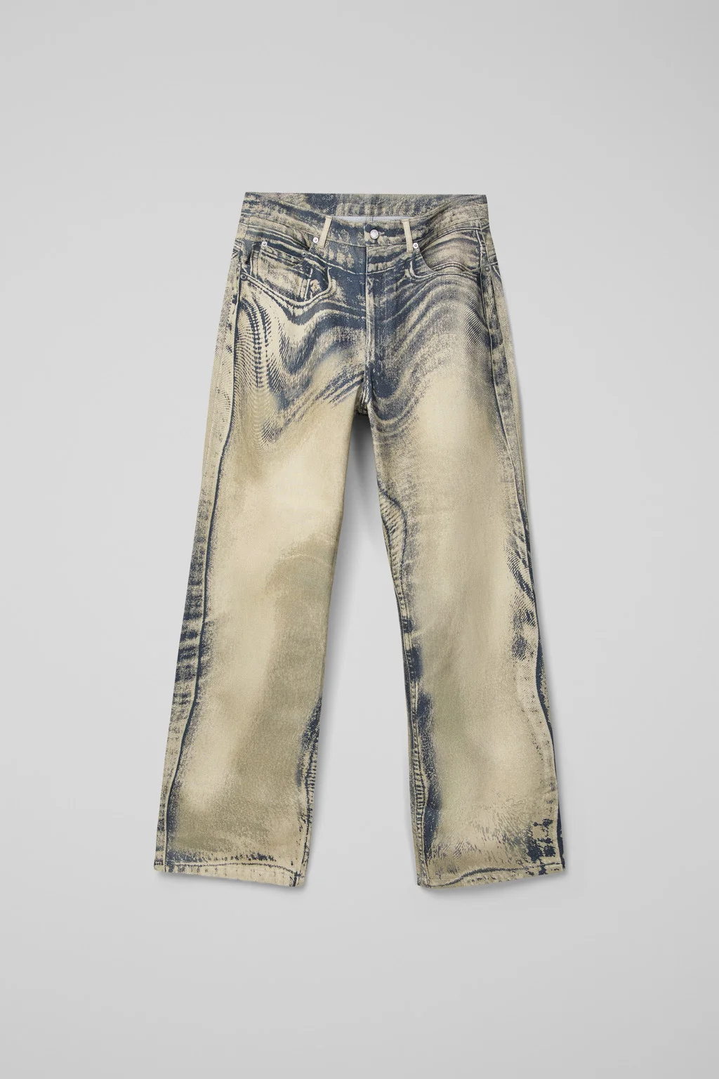 Sand-black Denim Jeans - 1