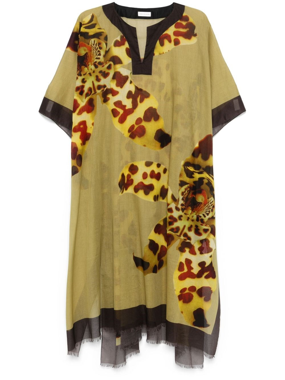 Printed cotton kaftan - 1