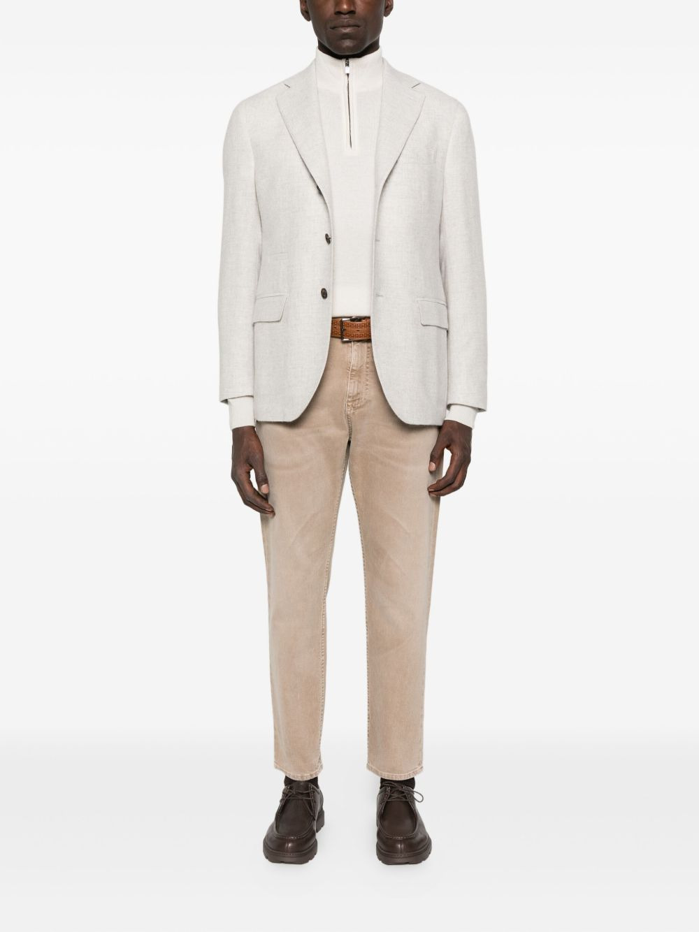 half-zip cashmere sweater - 2