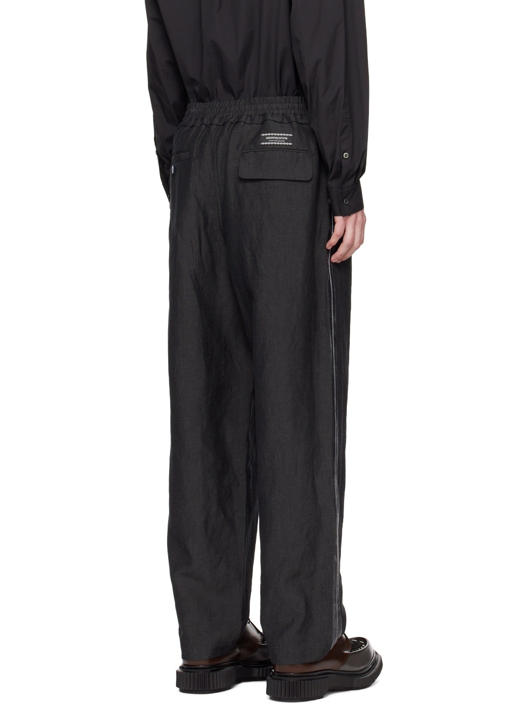 Black O-Ring Trousers - 3