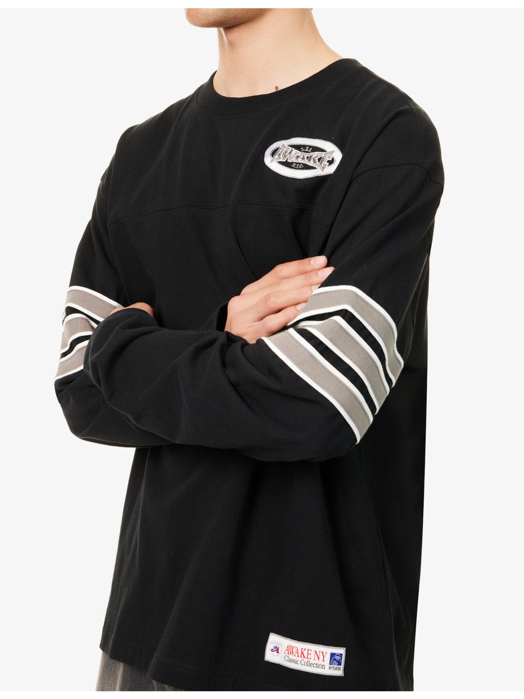 Varsity Striped Cotton-Jersey T-Shirt - 5