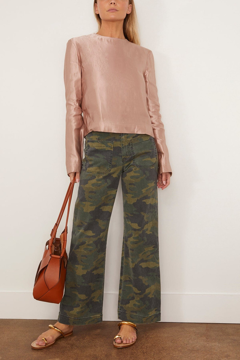 Loulou de Saison Round Neck Blouse in Petal Rose outlook