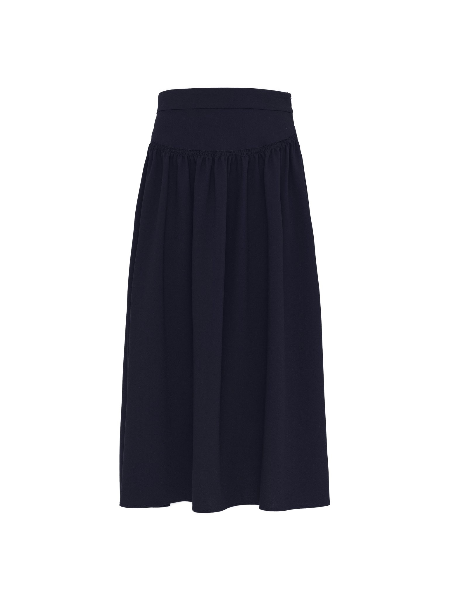 SMOCKED MIDI SKIRT - 1