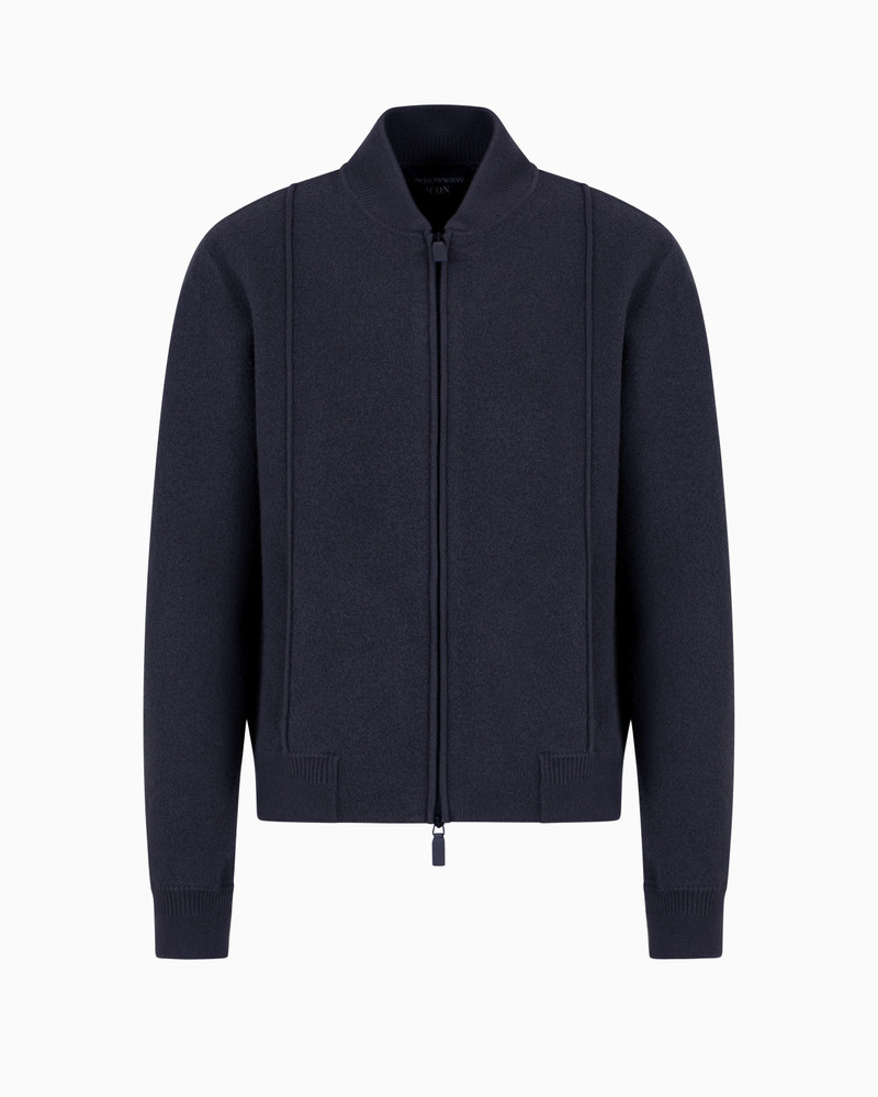 ICON ZIPPED BLOUSON IN A VIRGIN-WOOL KNIT 1