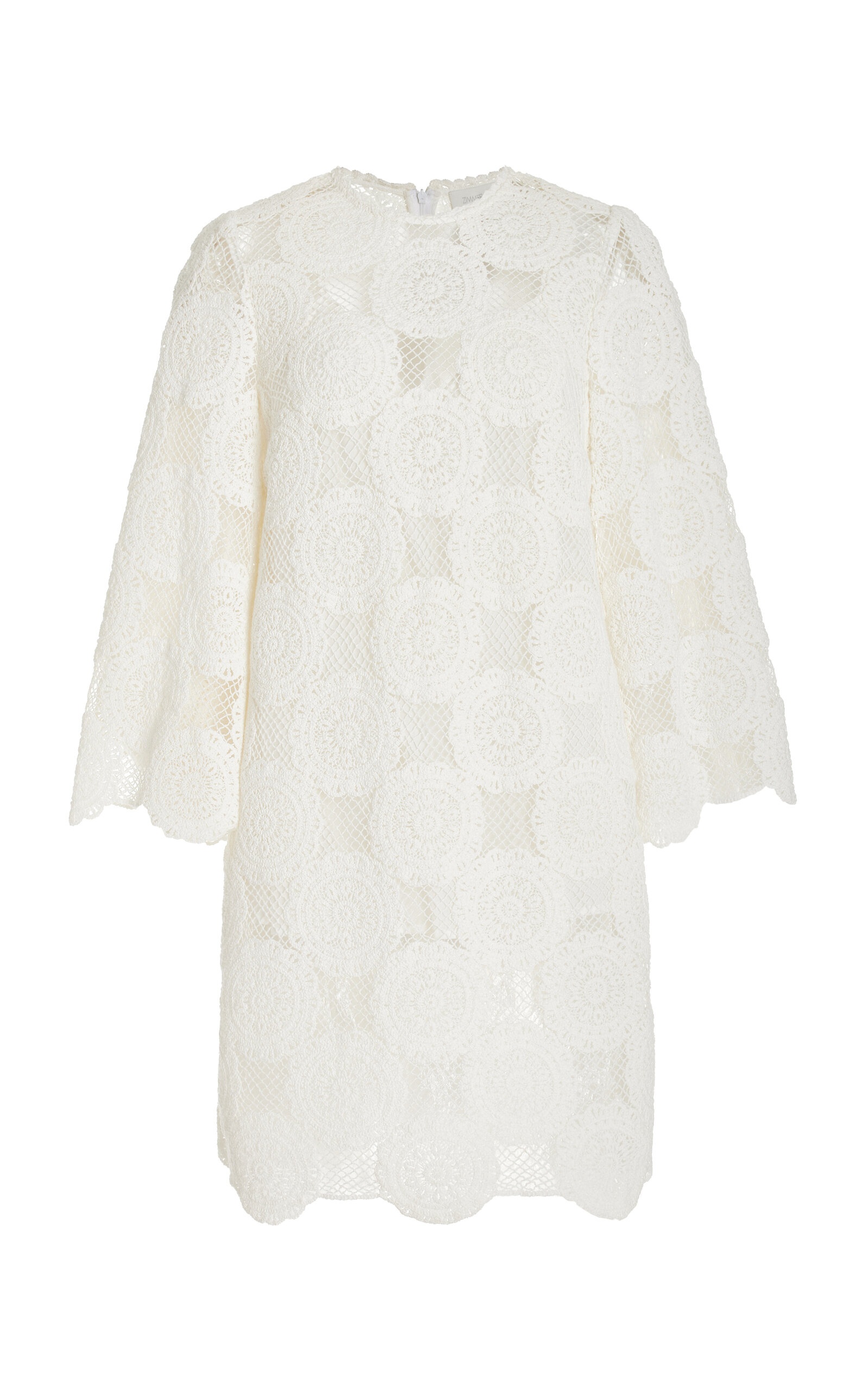 Junie Lace Cotton Tunic Dress ivory - 1