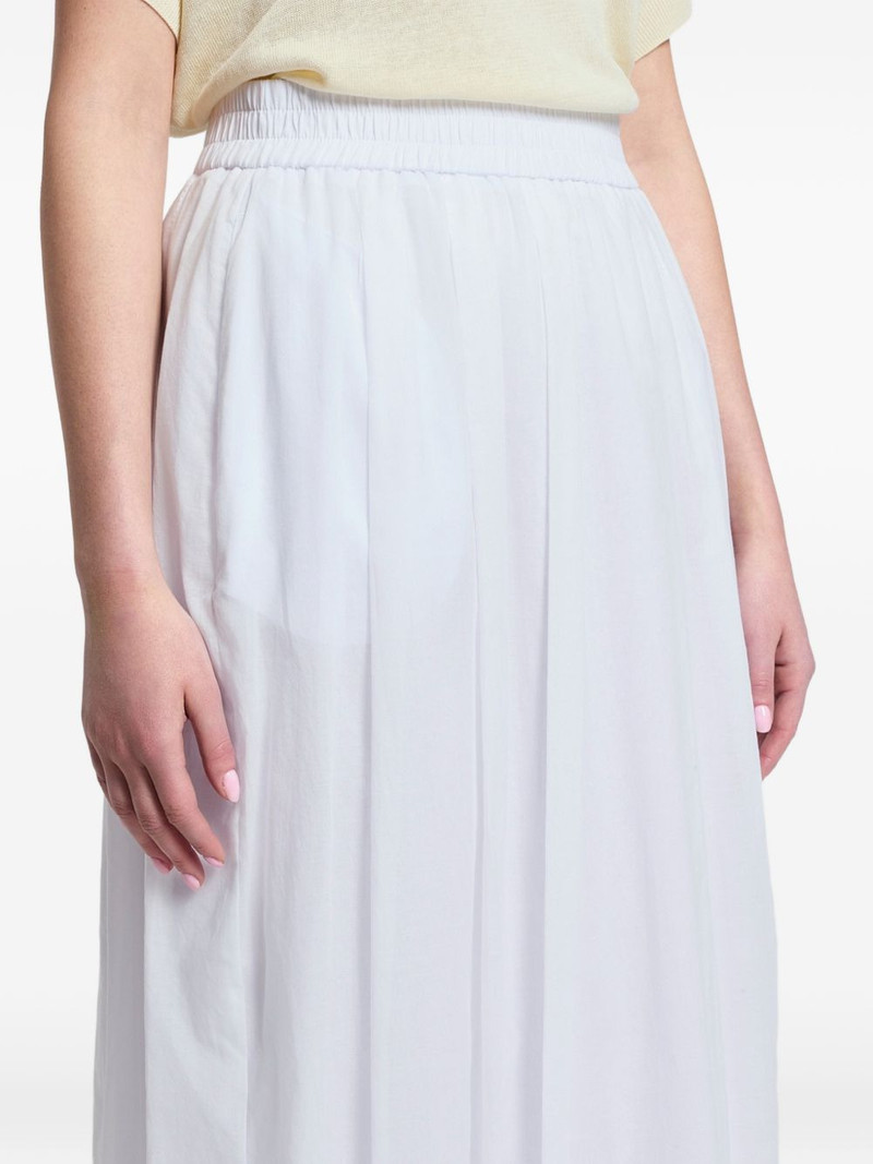 midi elasticated-waistband pleated skirt 4