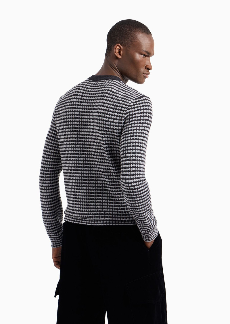 Wool-blend jacquard crew-neck jumper 3