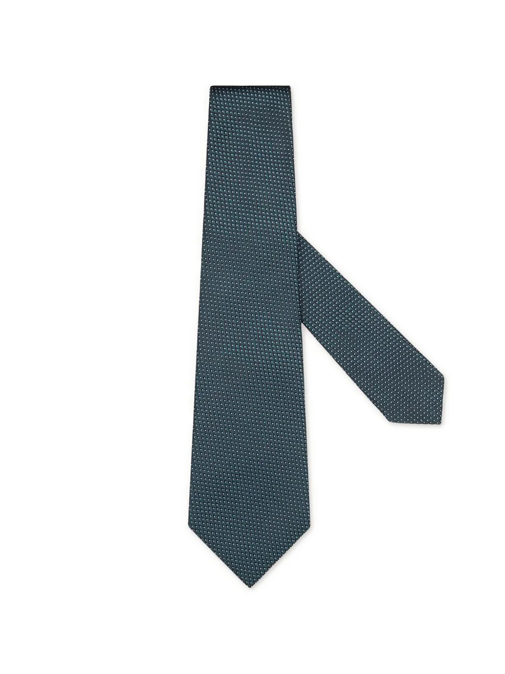 patterned silk tie - 1