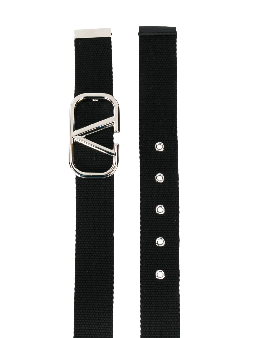 VLOGO buckle woven belt - 2