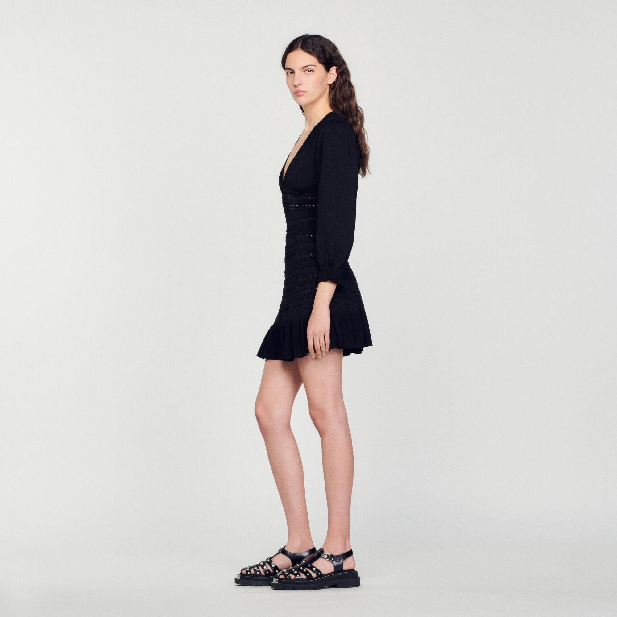SHORT DRESS WITH RUFFLES - 7