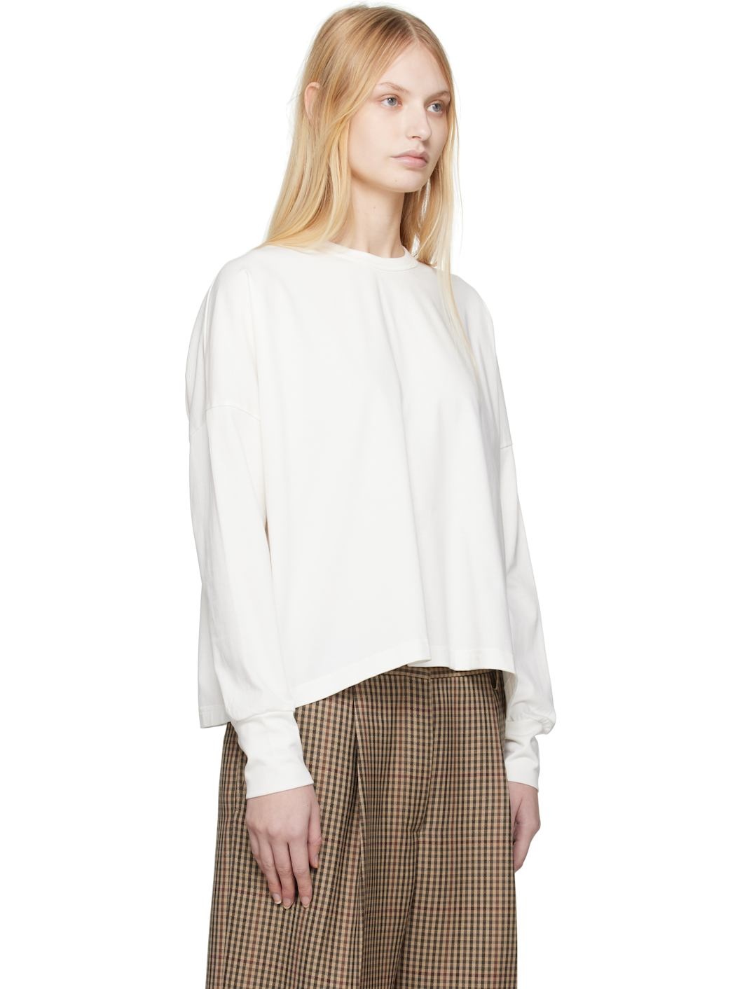 White Loop Long Sleeve T-shirt - 2