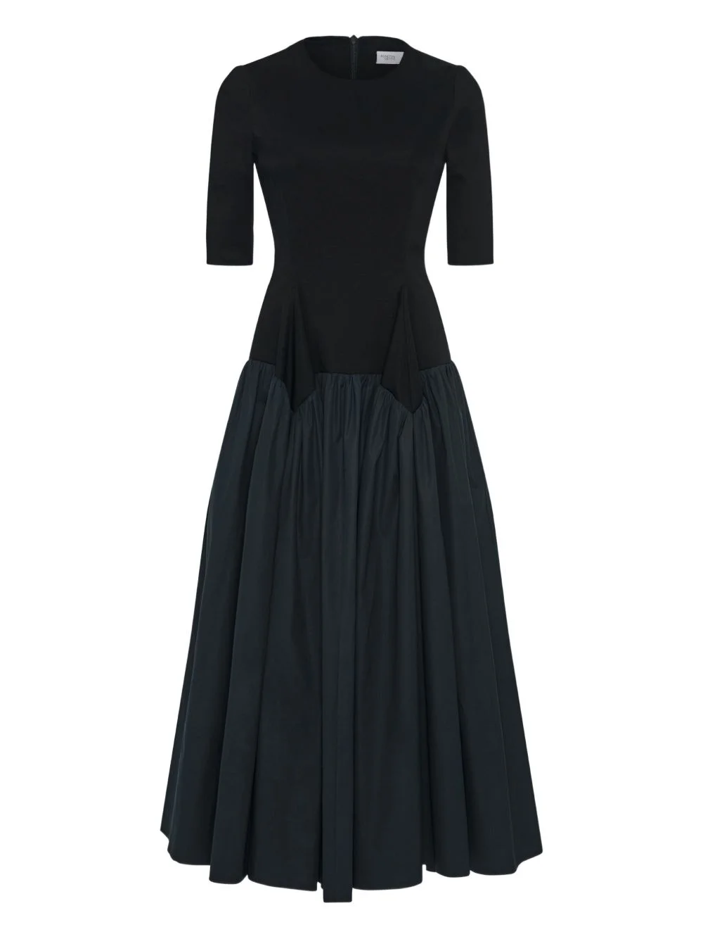 gathered peplum dress - 1