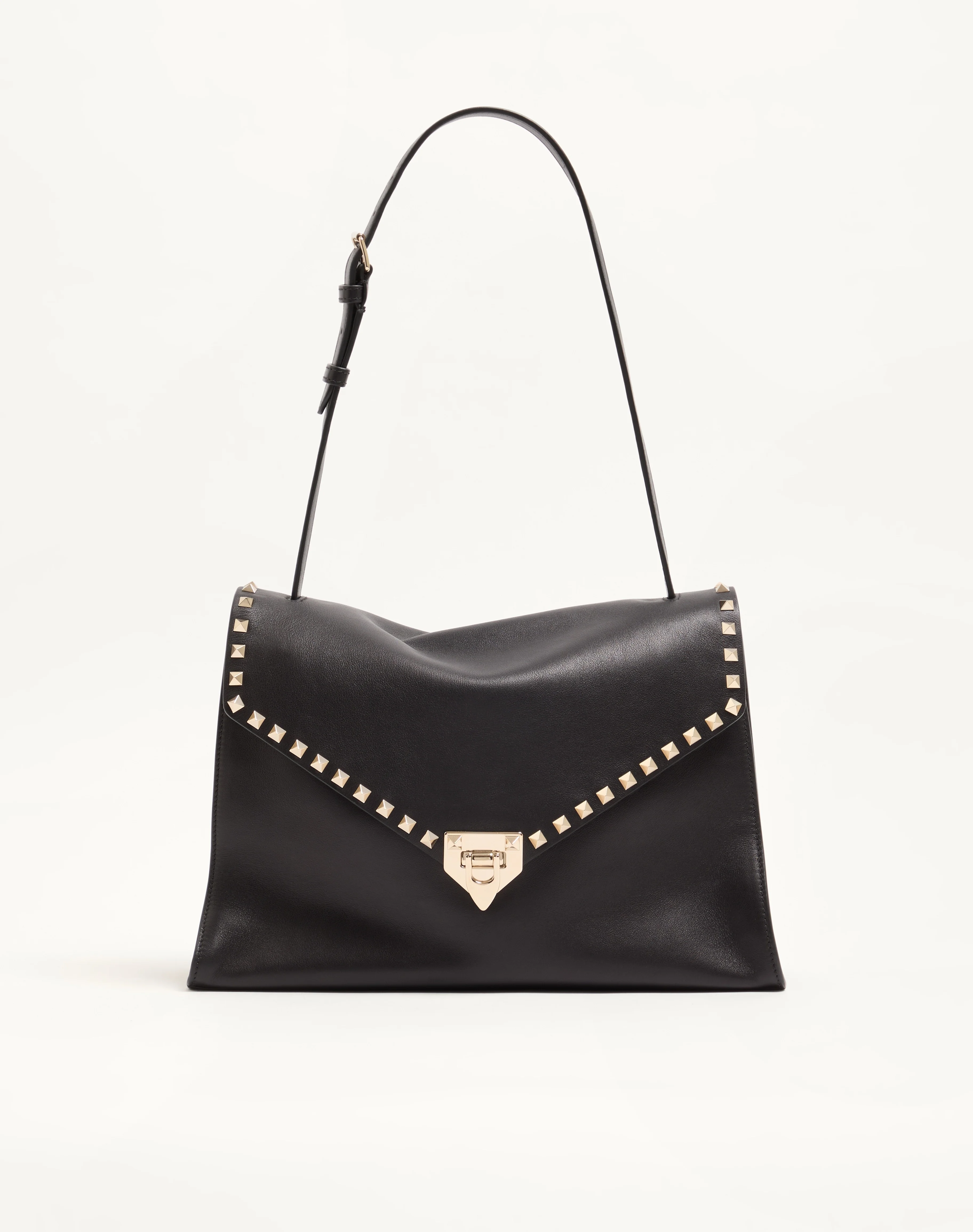 VALENTINO GARAVANI ROCKSTUD MAXXING MEDIUM SHOULDER BAG IN SMOOTH CALFSKIN - 1