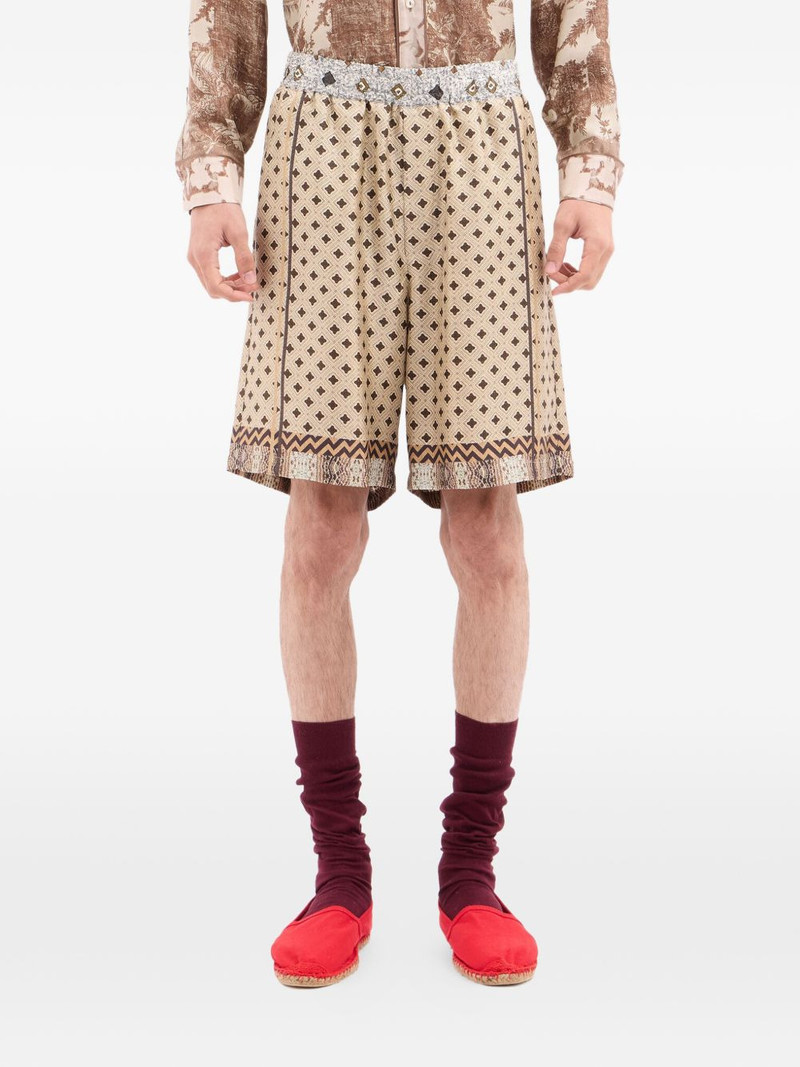Aloe geometric jacquard shorts 4