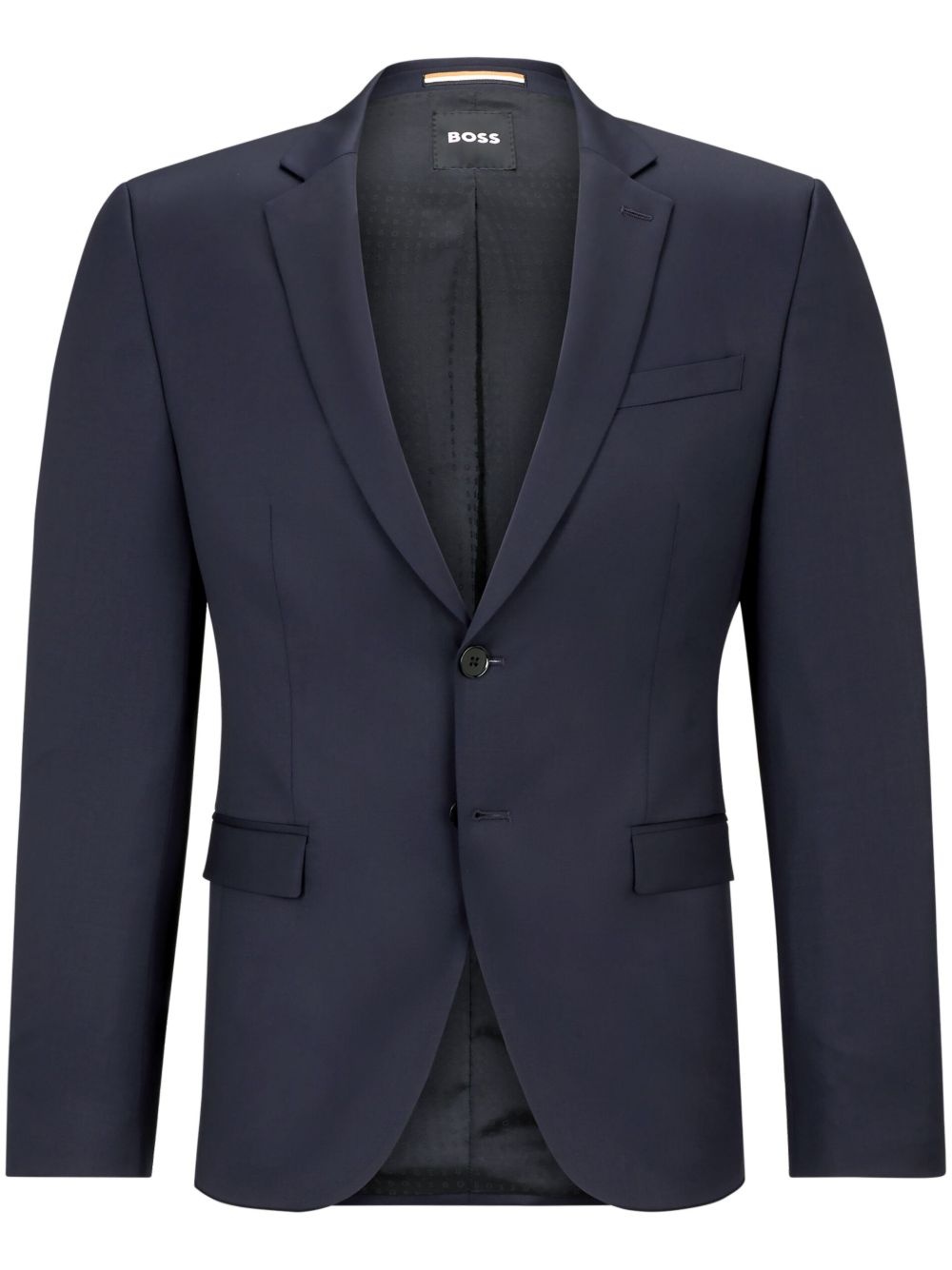virgin-wool single-breasted blazer - 1