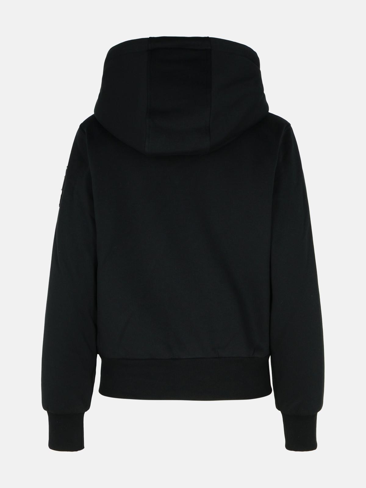 'CLASSIC BUNNY' BLACK COTTON BLEND SWEATSHIRT - 3