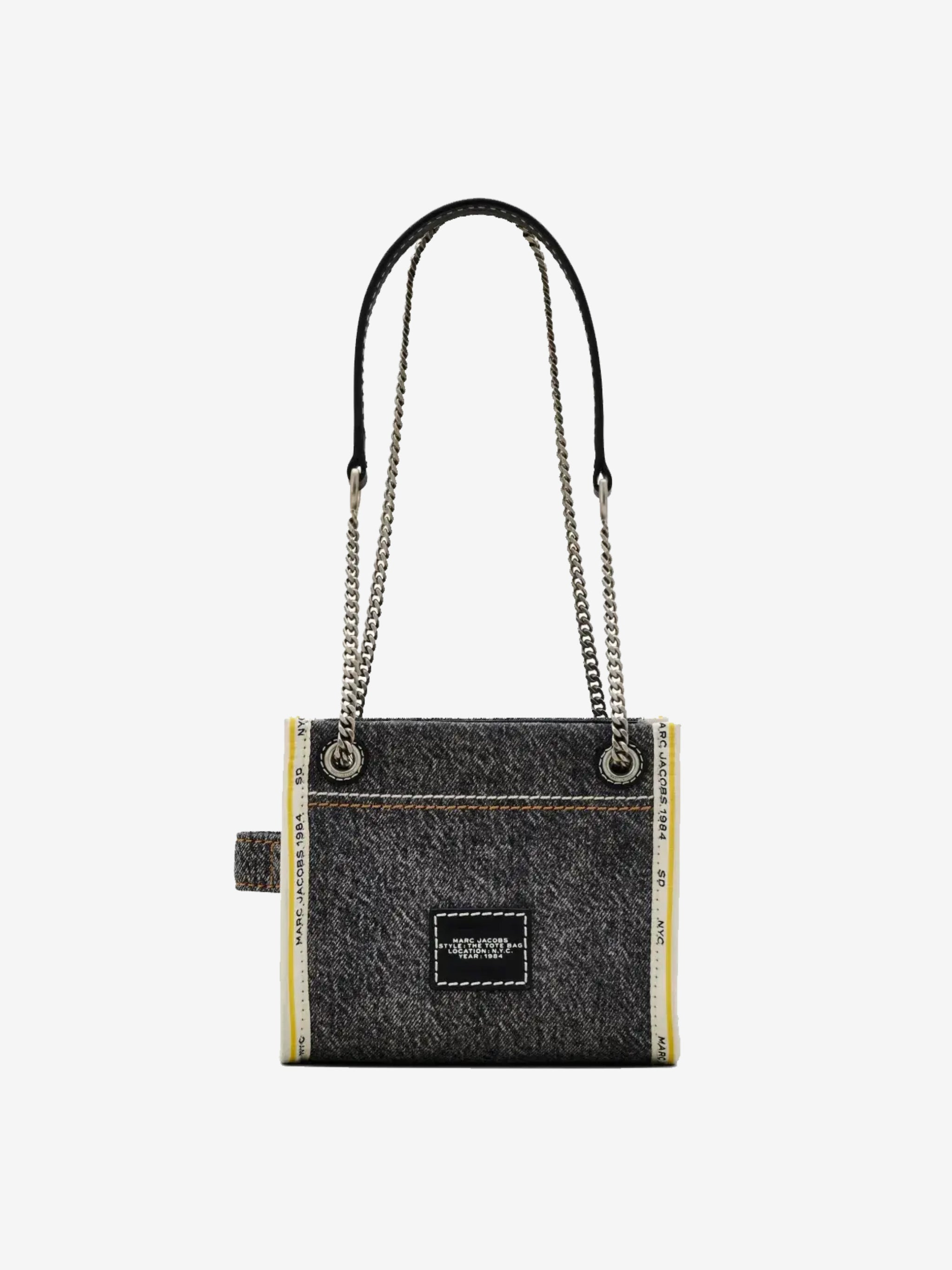 MARC JACOBS - Women The Denim Chain Crossbody Tote Bag - 4