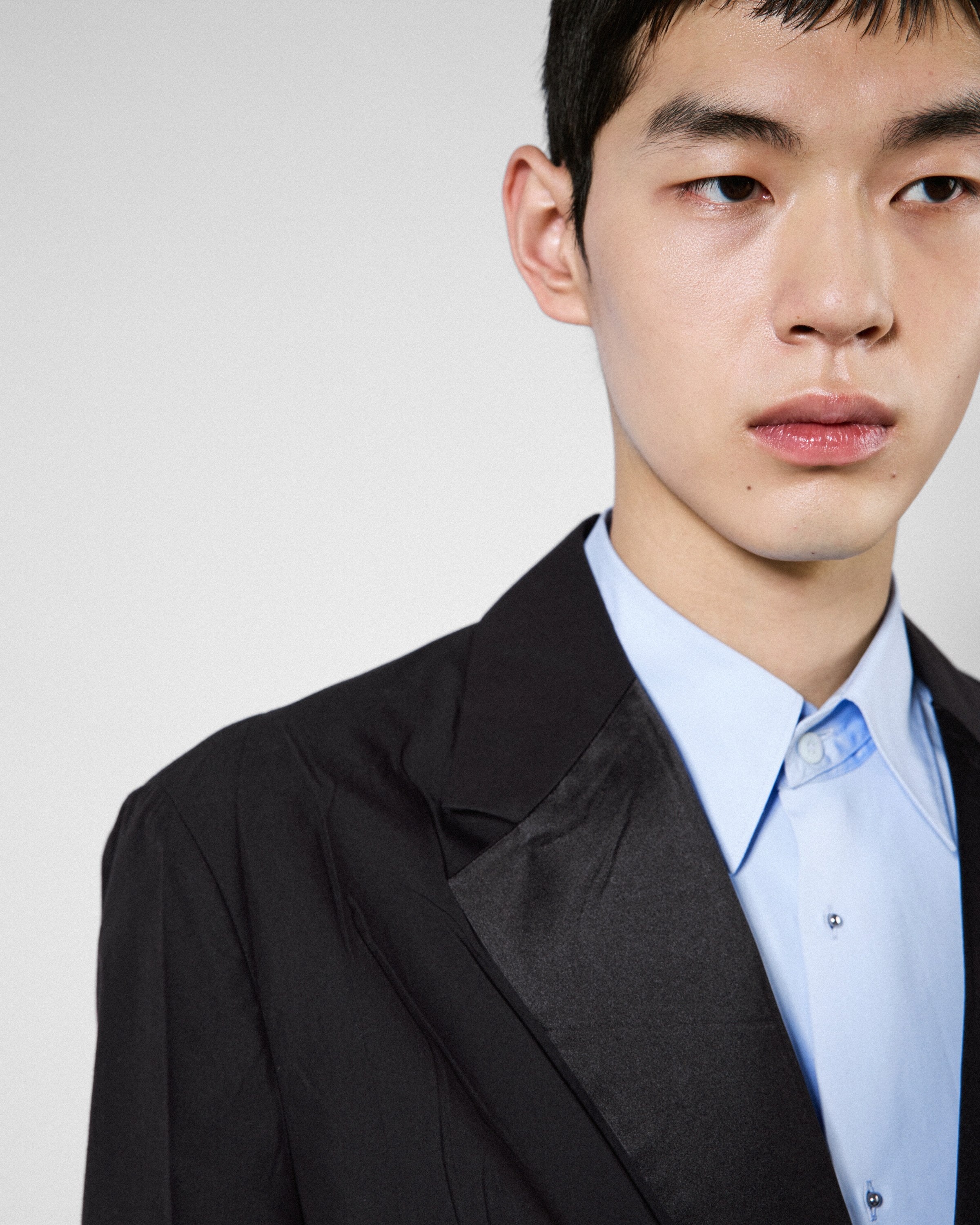 Cotton blend single-breasted jacket - 6