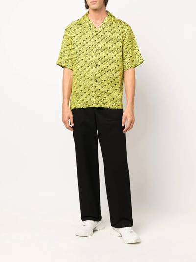 AMIRI monogram-print short-sleeved shirt outlook