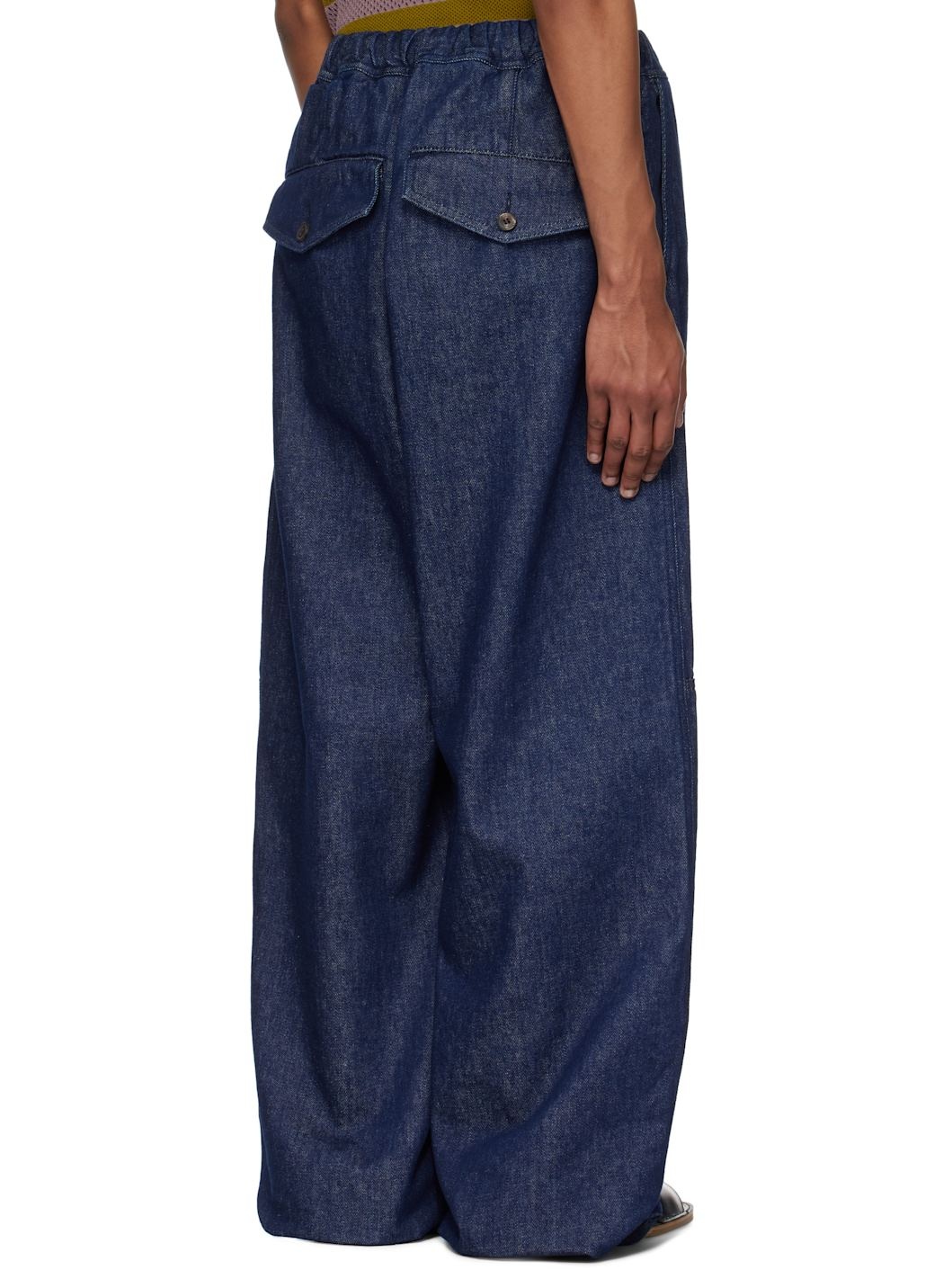 Indigo Drawstring Jeans - 3