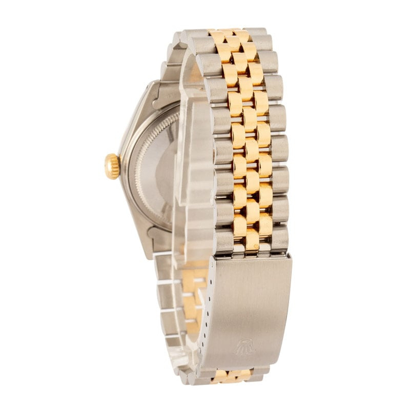 Rolex Datejust Two Tone 16013 Champagne Tapestry Dial - 3