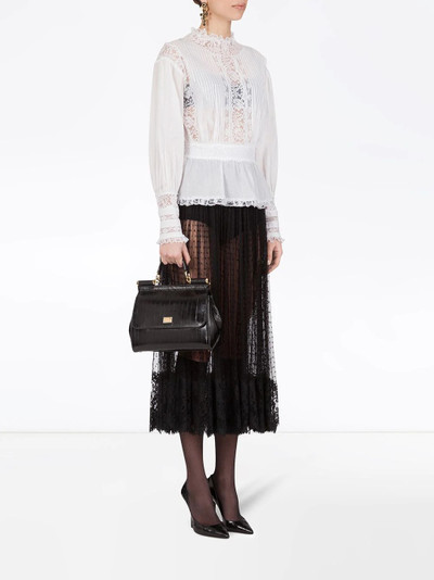 Dolce & Gabbana sheer-panel lace blouse outlook