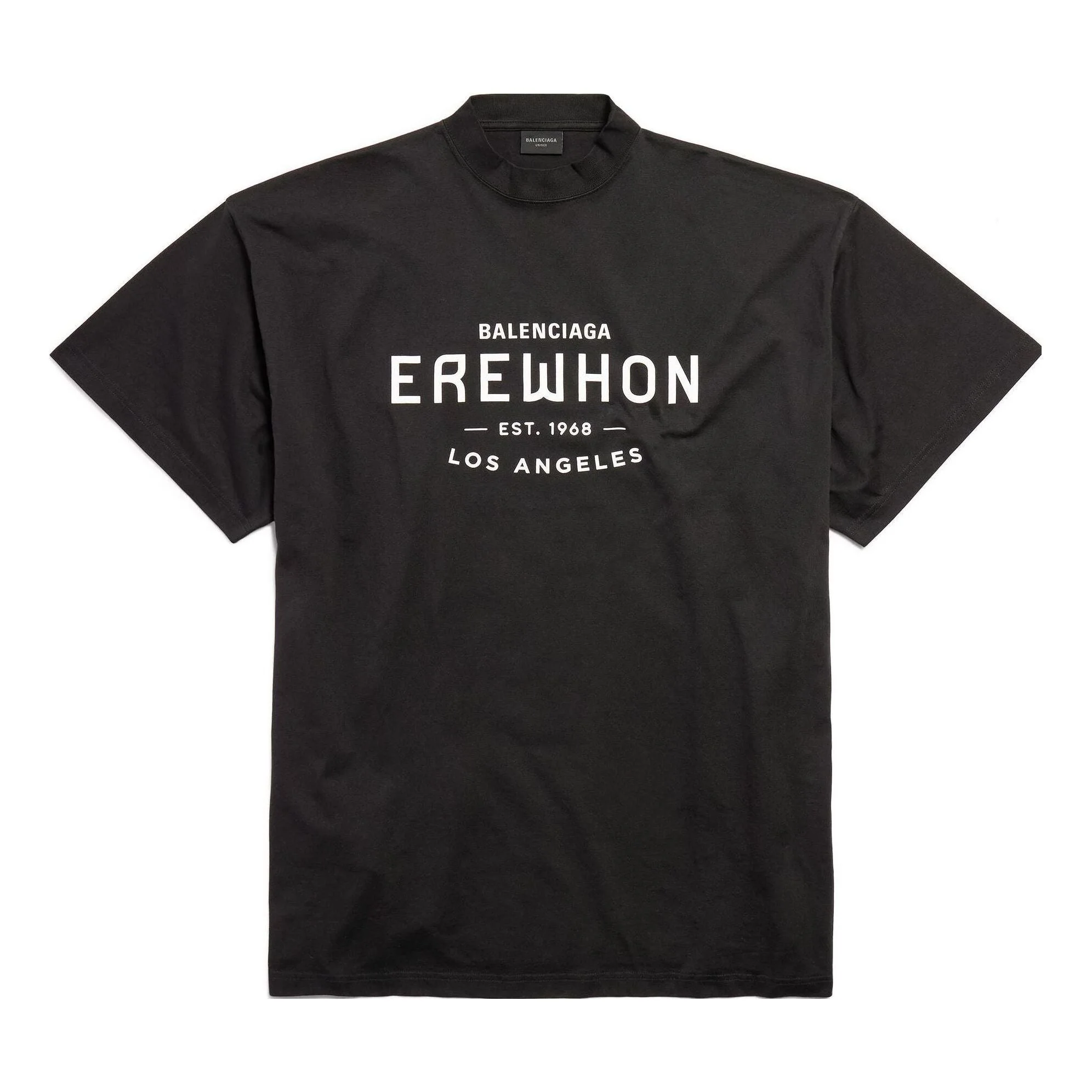 (WMNS) Balenciaga x Erewhon Los Angeles T-Shirt 'Black' 787349TQVG31569 - 1