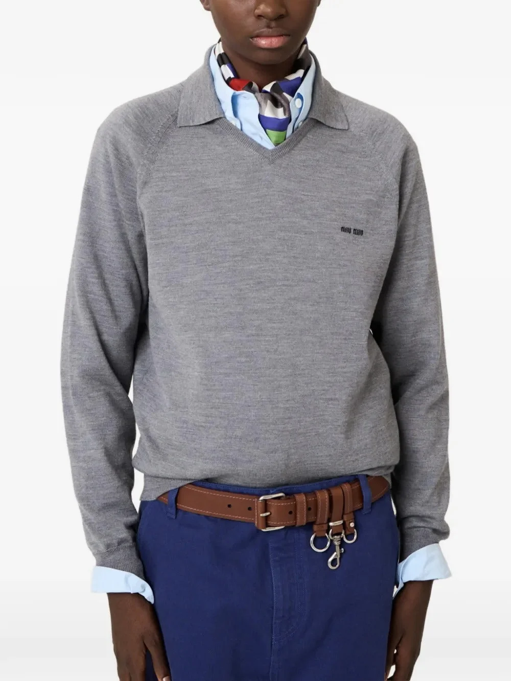 MIU MIU - Women V-Neck Pullover - 1