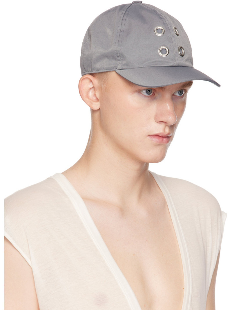 Rick Owens DRKSHDW Gray Porterville Baseball Cap outlook