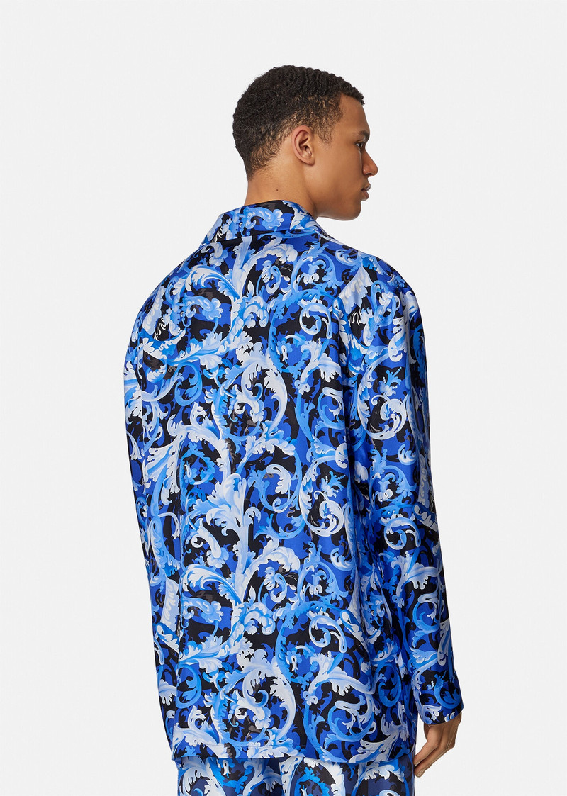 Baroccoflage Print Silk Pyjama Shirt 3