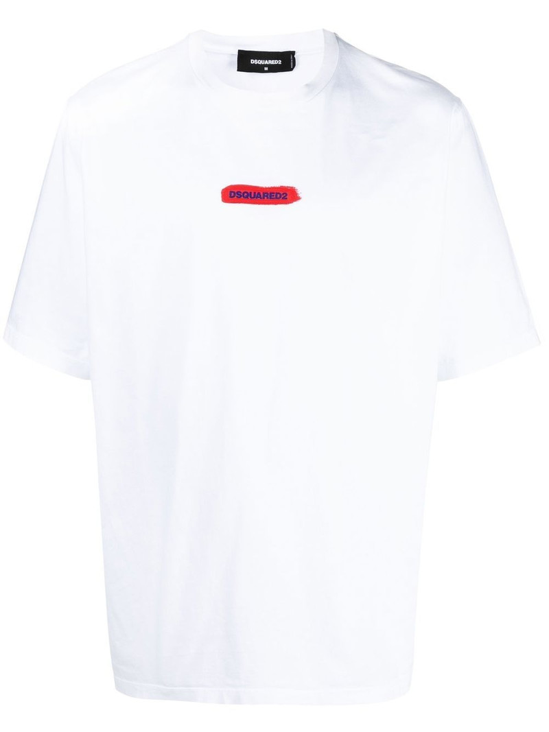 logo-print crew neck T-shirt 1