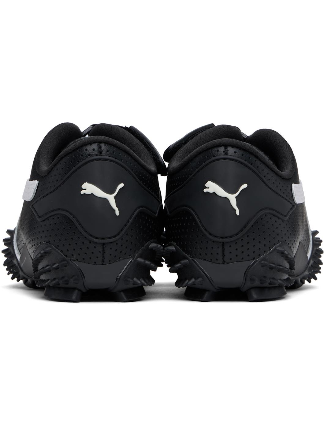 Black Mostro Perforated Sneakers - 2