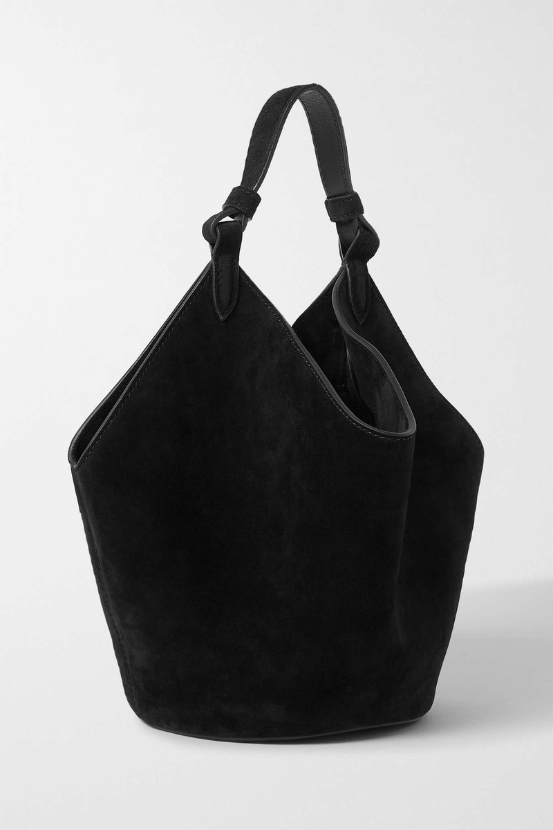 Lotus mini suede tote 1