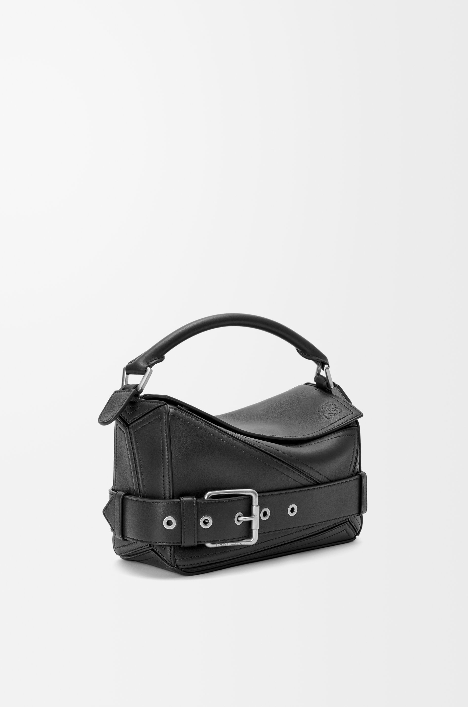 Small Puzzle Biker bag in shiny calfskin - 4