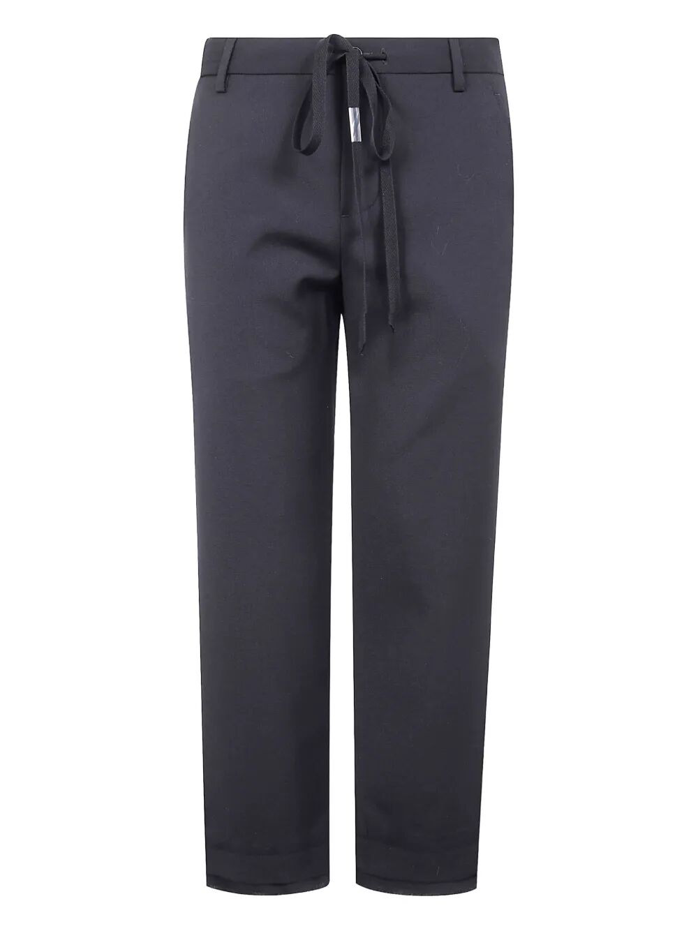 Ann Demeulemeester Women "Rael" Cigarette Trousers With Raw Edge Cotton Detail - 4