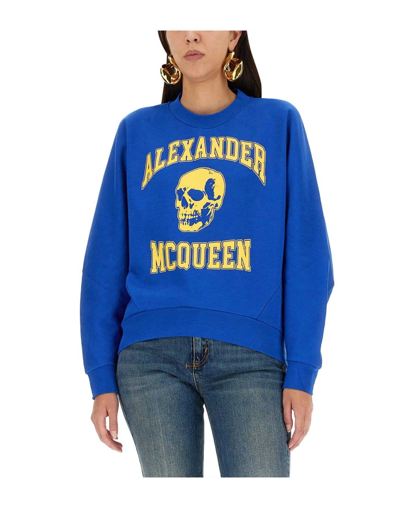 その他 alexander mcqueen VARSIITY SKULL SWEATSHIRT Alexander McQueen Varsiity Skull Sweatshirt | italist
